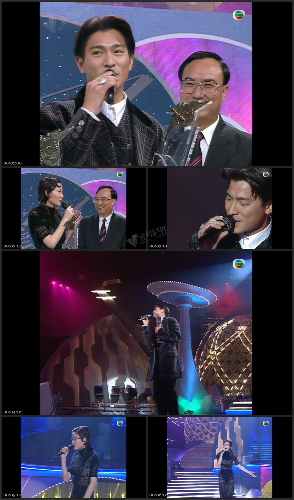 图片[1]-国内最受欢迎男女歌星：刘德华 – 谢谢你的爱(国)／王靖雯 – 容易受伤的女人 [1080P/TS源码/504M]-金曲拾光机 - MusiCore@乐影带