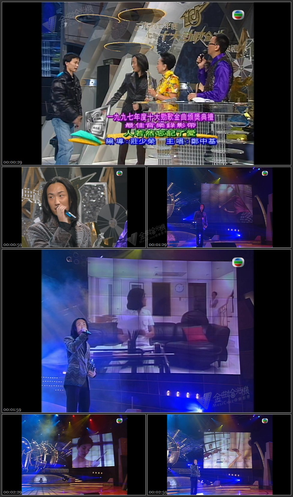 图片[1]-最佳音乐录影带奖：郑中基 – 人若然忘记了爱 [1080P/TS源码/227M]-金曲拾光机 - MusiCore@乐影带