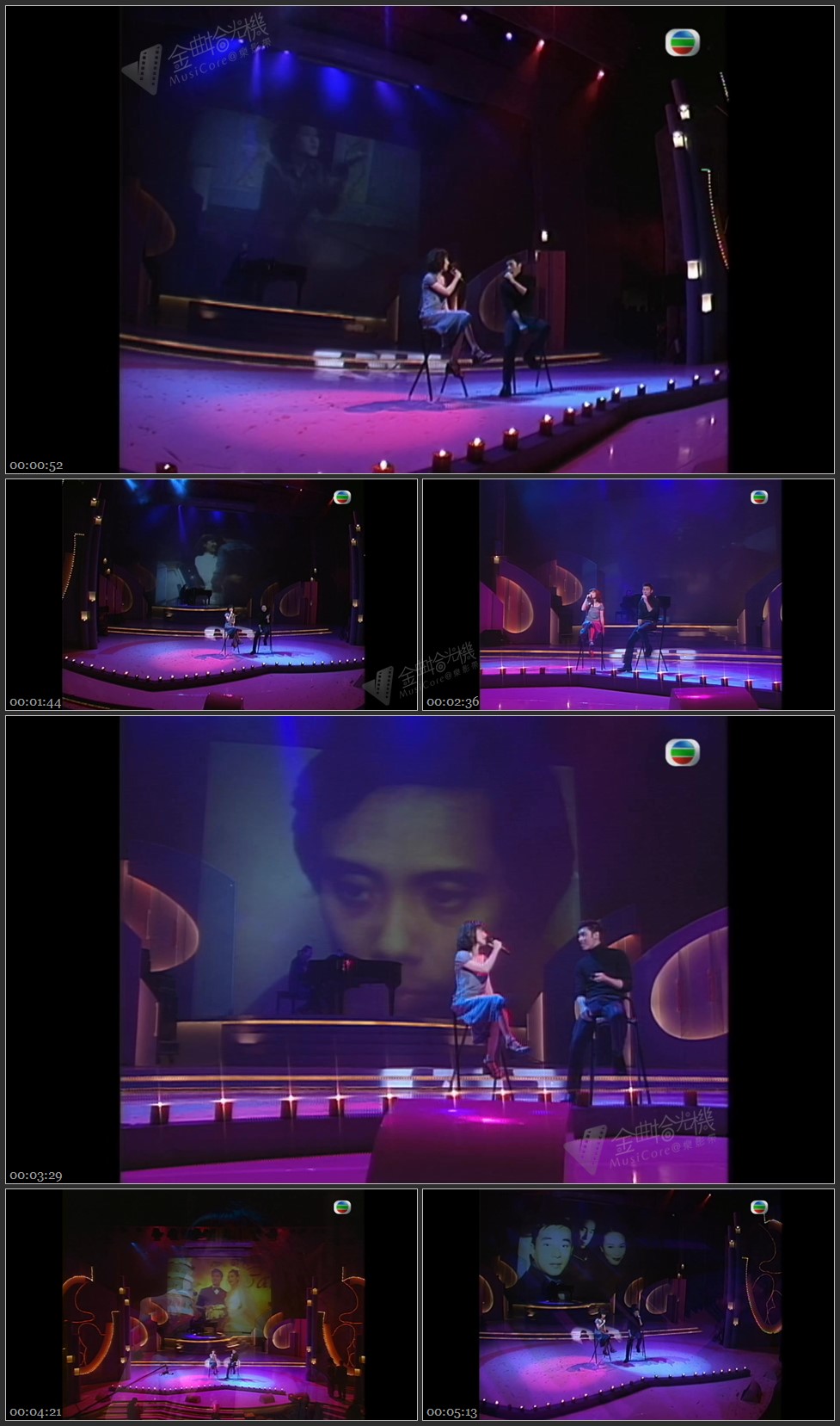 图片[1]-陈慧娴 许志安「歌声妙韵遍全城」- 午夜吻别前／无言的结局／爱在心内暖／其实你心里有没有我／暂别／缘份／Endless Love [1080P/TS源码/379M]-金曲拾光机 - MusiCore@乐影带