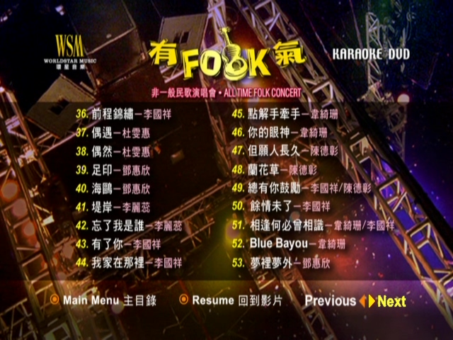 图片[5]-2002 有Folk气 非一般民歌演唱会 Live+Karaoke版 [DVD原盘/2D9/7.3G+7.46G] [环星]-金曲拾光机 - MusiCore@乐影带