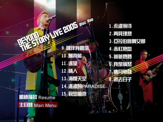 图片[2]-Beyond 2005 The Story Live 告别演唱会 Live+Karaoke版 [DVD原盘/2D9+1D5/5.16G+5.31G+4.3G] [东亚]-金曲拾光机 - MusiCore@乐影带