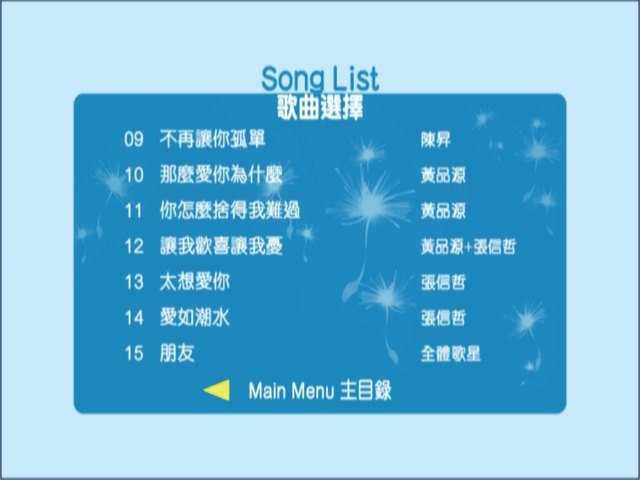 图片[7]-2003 爱情蒲公英演唱会 Live+Karaoke版 [DVD原盘/2D9/5.01G+5.98G] [东亚]-金曲拾光机 - MusiCore@乐影带