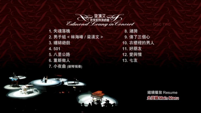 图片[5]-梁汉文 2007 我爱厨房演唱会 [双视角] [DVD原盘/2D9/6.0G+5.7G] [百代]-金曲拾光机 - MusiCore@乐影带