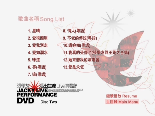 图片[6]-张学友 2004 活出生命Live演唱会 [双视角] [DVD原盘/2D9/5.57G+6.82G] [环球]-金曲拾光机 - MusiCore@乐影带