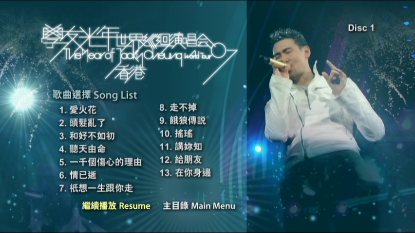 图片[2]-张学友 2007 学友光年.世界巡迴演唱会-香港站 Live+Karaoke版 [DVD原盘/4D9/5.15G+4.82G+4.62G+7.57G] [环球]-金曲拾光机 - MusiCore@乐影带