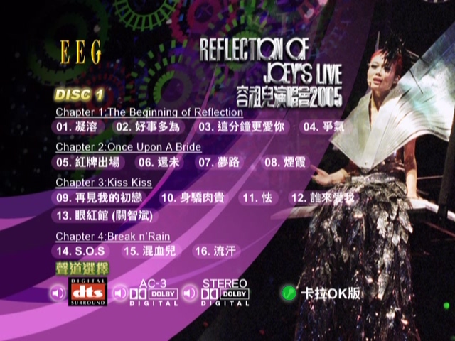 图片[2]-容祖儿 2005 Reflection of Joey’s Live 演唱会 [DVD原盘/2D9+1D5/6.9G+6.28G+3.61G] [英皇]-金曲拾光机 - MusiCore@乐影带