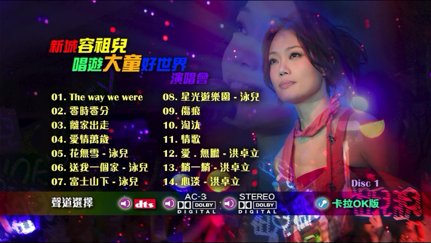 图片[2]-容祖儿 2007 新城容祖儿唱游大童好世界演唱会 Live+Karaoke版 [DVD原盘/2D9/7.19G+5.19G] [英皇]-金曲拾光机 - MusiCore@乐影带