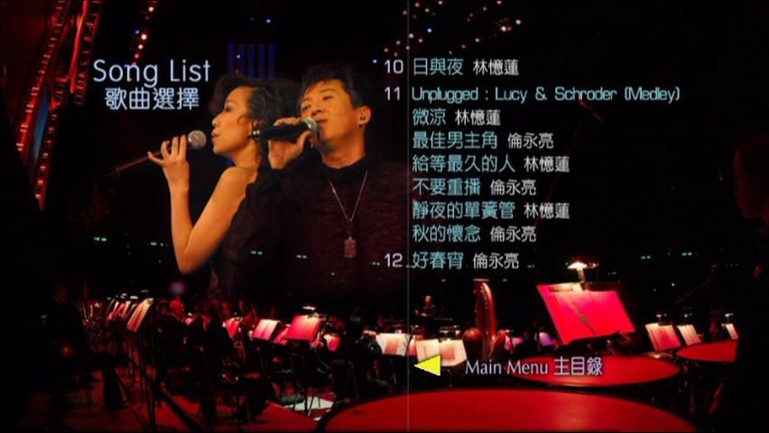图片[4]-林忆莲 伦永亮 2004 HKPO Sandy X Anthony Live 港乐演唱会 Live+Karaoke版 [DVD原盘/2D9/5.25G+5.43G] [东亚]-金曲拾光机 - MusiCore@乐影带