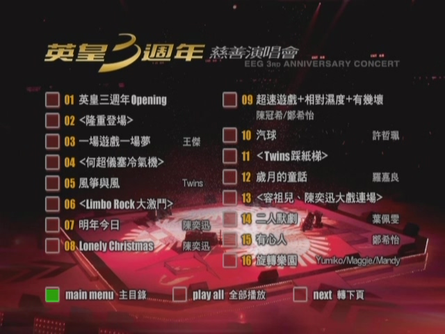 图片[2]-2002 英皇3周年慈善演唱会暨群星致敬罗文金曲献唱会 Karaoke版 [DVD原盘/D5/3.54G] [英皇]-金曲拾光机 - MusiCore@乐影带