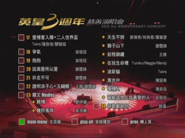 图片[3]-2002 英皇3周年慈善演唱会暨群星致敬罗文金曲献唱会 Karaoke版 [DVD原盘/D5/3.54G] [英皇]-金曲拾光机 - MusiCore@乐影带