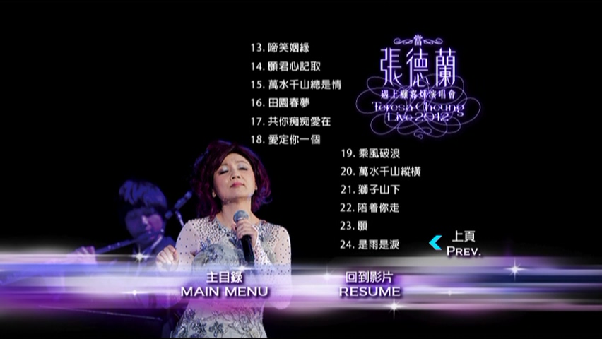 图片[3]-张德兰 2012 当张德兰遇上顾嘉辉演唱会 [双视角] [DVD原盘/2D9/6.57G+5.58G] [爱我音乐]-金曲拾光机 - MusiCore@乐影带