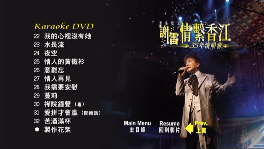 图片[4]-2006 谢雷情系香江35年演唱会 Karaoke版 [DVD原盘/D9/7.2G] [环星]-金曲拾光机 - MusiCore@乐影带