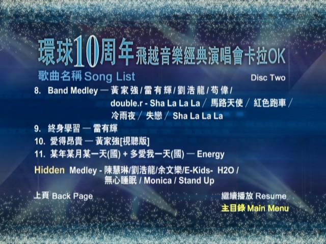 图片[8]-2004 环球10周年 飞越音乐经典演唱会 [双视角] [DVD原盘/3D9/6.35G+7.31G+7.25G] [环球]-金曲拾光机 - MusiCore@乐影带