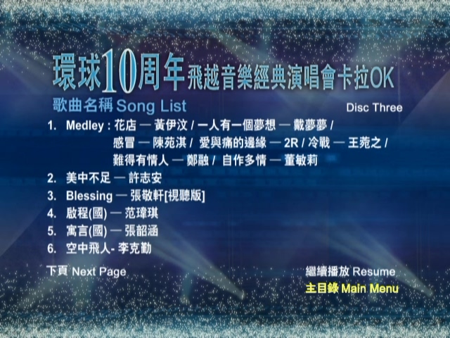 图片[12]-2004 环球10周年 飞越音乐经典演唱会 [双视角] [DVD原盘/3D9/6.35G+7.31G+7.25G] [环球]-金曲拾光机 - MusiCore@乐影带