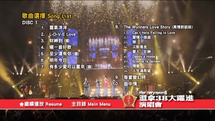 图片[2]-温拿 2010 温拿38大跃进演唱会 [双视角] [DVD原盘/3D9/6.73G+7.4G+7.02G] [环球]-金曲拾光机 - MusiCore@乐影带